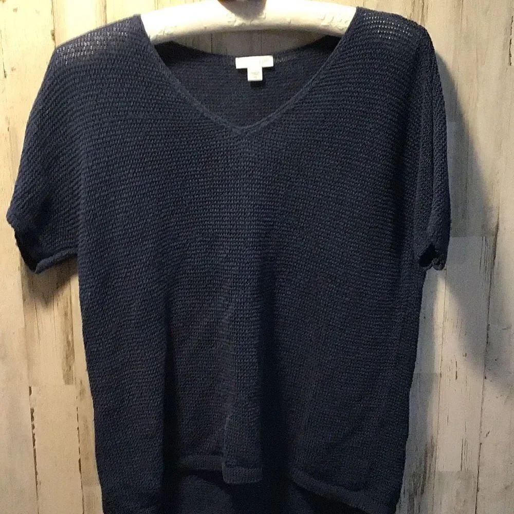 C semi sheer J Jill pull over blue extra small